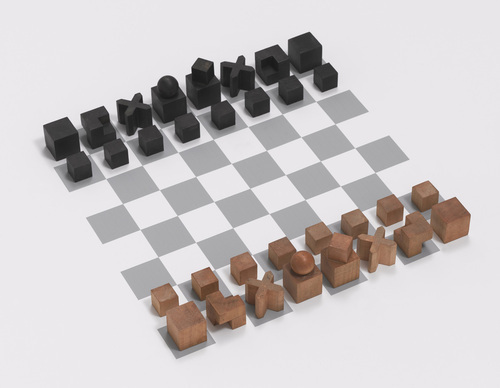 包豪斯风格的国际象棋一套 系列二