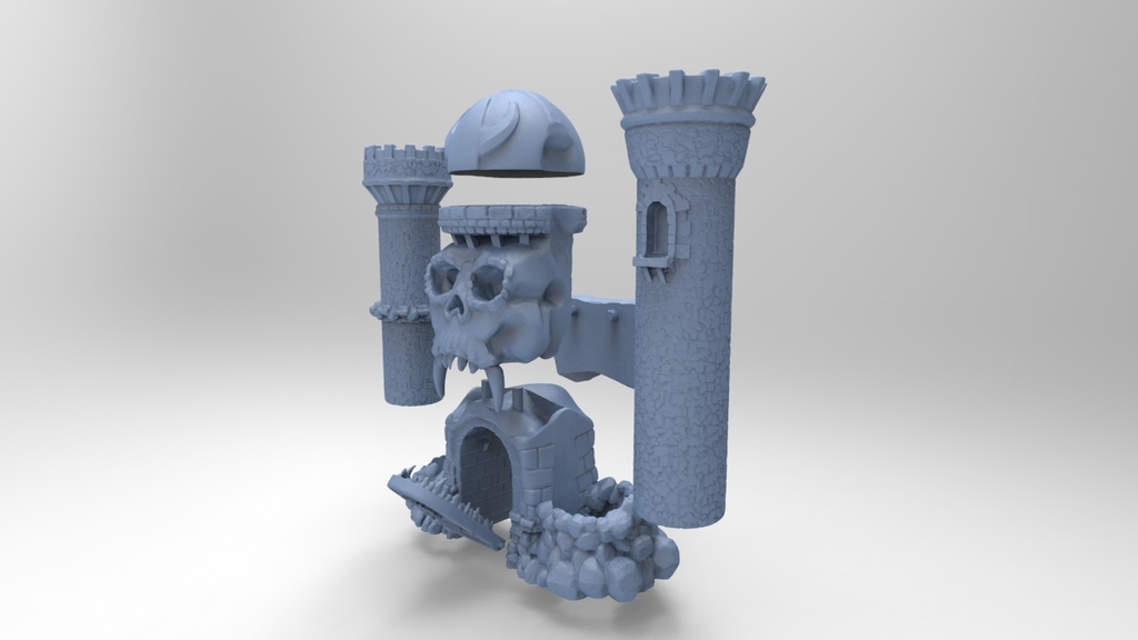 骷髅王城堡模型