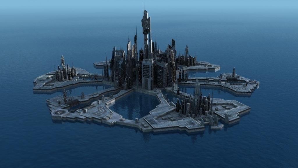 亚特兰提斯之城模型