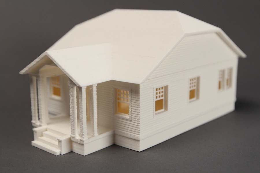 一栋房子的建筑模型