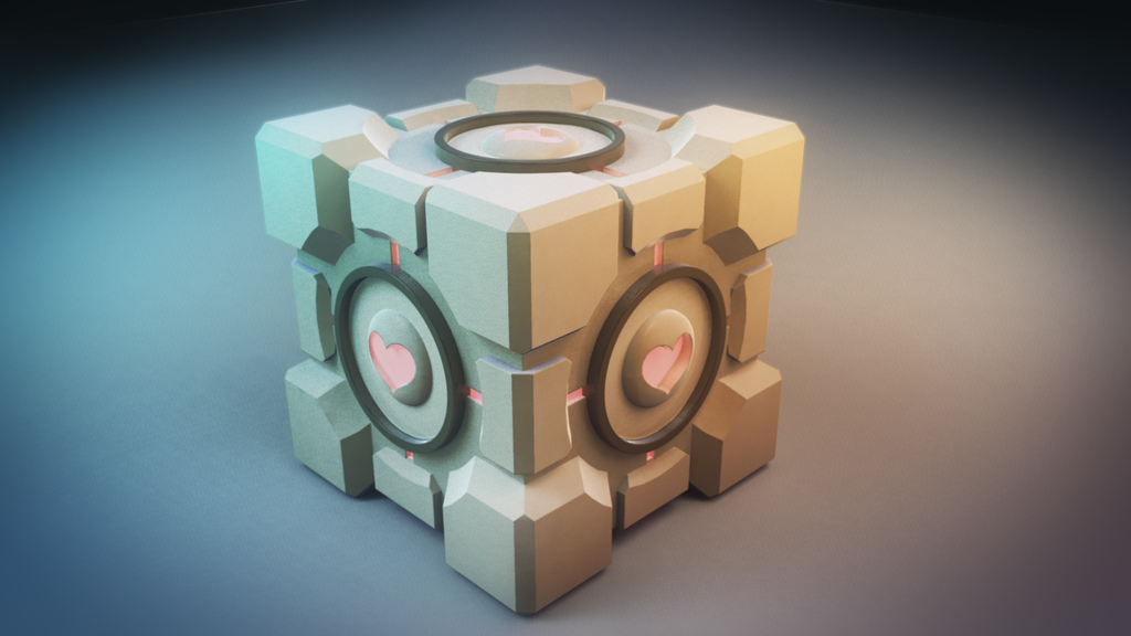 《傳送門(mén)2》里的Companion Cube