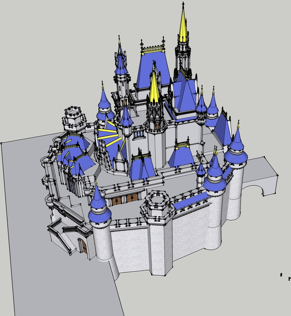 迪斯尼城堡模型