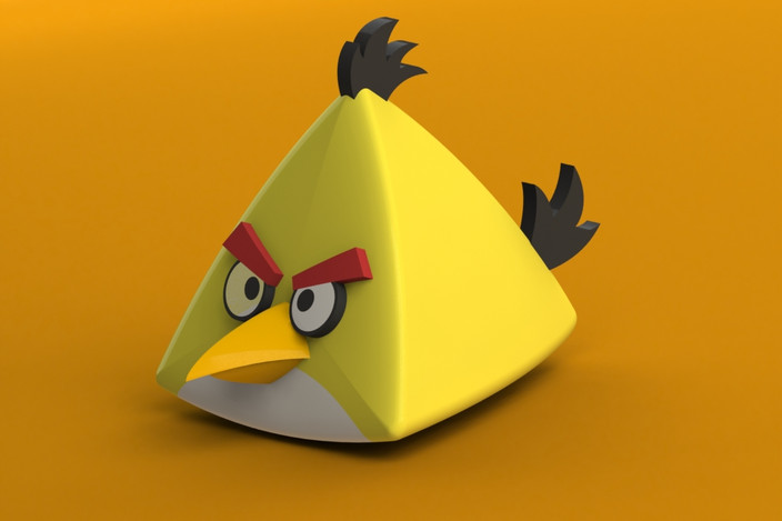 愤怒的小鸟中的小黄鸟！