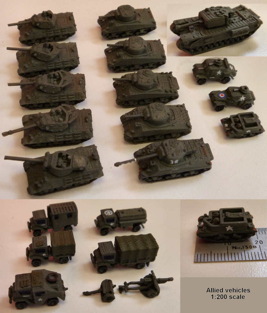 1:200二战坦克和军车（第一弹）