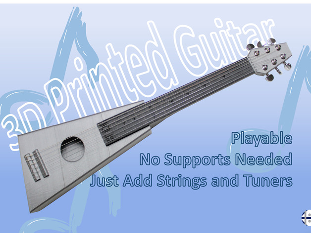 3D打印的吉他--真的可以弹哦！