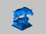 犀牛 雕像1