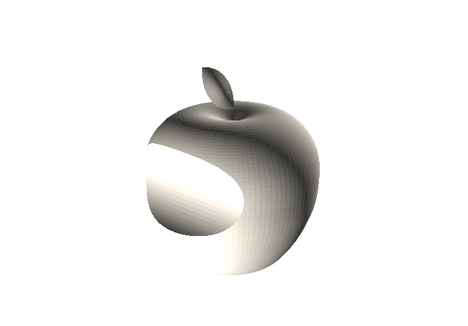 3D苹果徽标